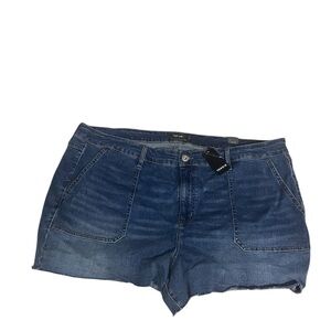 NWT Torrid Blue Jean Shorts Hi Ri 35 size 24